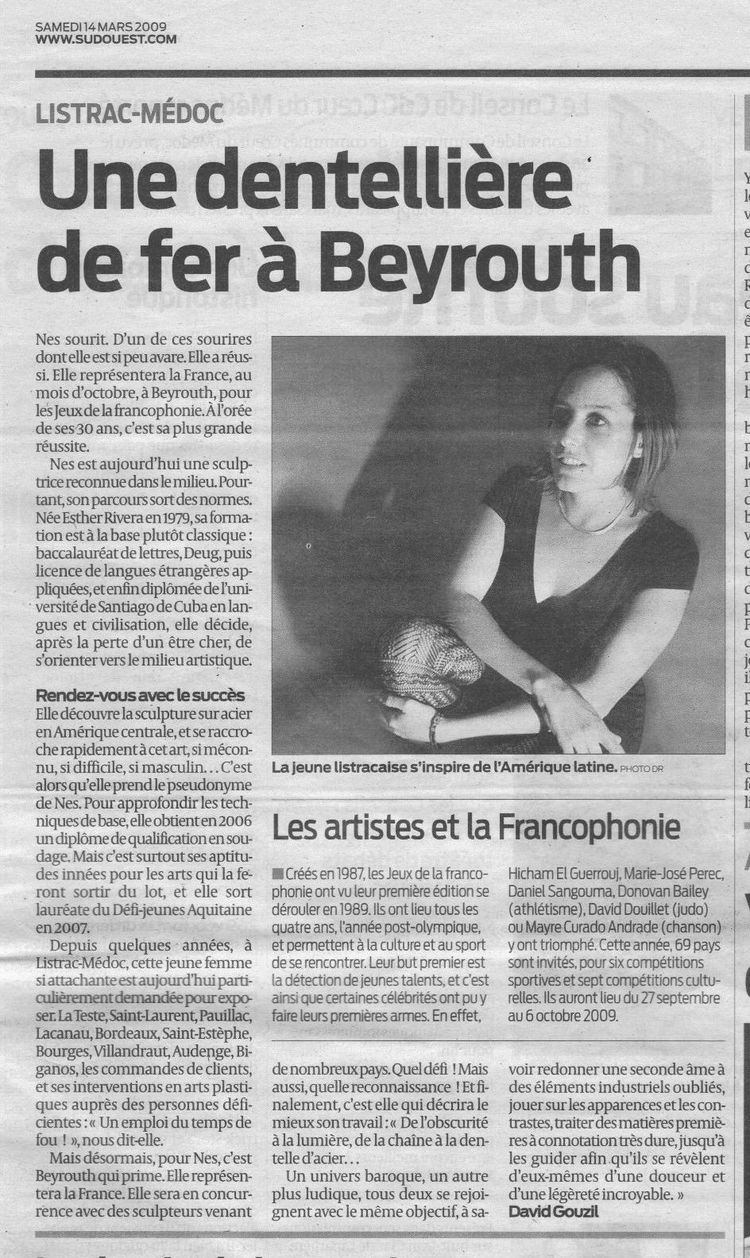 14-Sud-Ouest 14 mars 09-Jeux de la Francophonie -Beyrouth-Dessin de David Gouzil