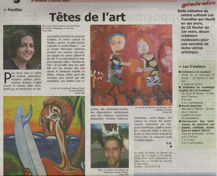 4-Journal du Médoc Têtes de l'Art-13 février 08