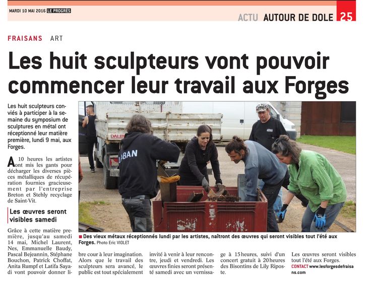 68-Le Progrès-Edition de dole et nord Jura-10 mai 2016